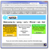 With this design, which is thankfully a bit less overpoweringly blue (though still frame-based – the bit in between the two silver-grey boxes is a frame) the Half-Life stuff split off onto their own website too, leaving the main website to just be about polls, playable games, and stuff for fellow Ashby School students to (never) use. In late 2006, I decided the games and Ashby School stuff were better off on their own websites as well, and a website with just polls on it was a bit pointless, so I created what ended up being the last version of Danny Cox’s Official Website…