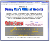 This is how the website looked like just before it was taken off the web in 2008. Like the main page on dannycox.me.uk today, it basically just linked to the sub-websites, with the “main website” only consisting of this page, plus some pages for contacting me, which were basically the same as the ones on dannycox.me.uk now.